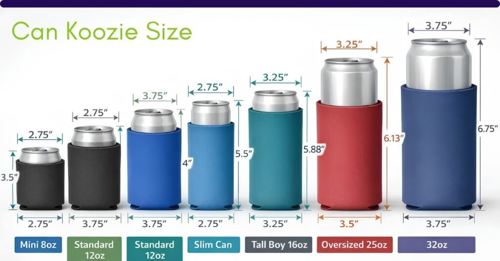 Can Koozie Size
