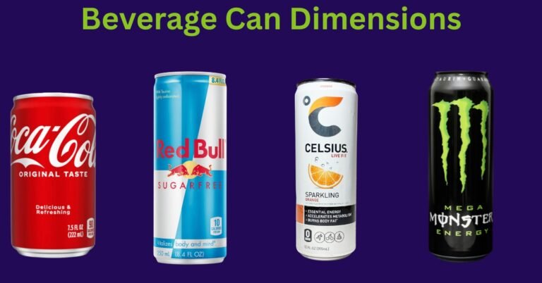 Beverage Can Dimensions: A Comprehensive Guide With Facts And Figures