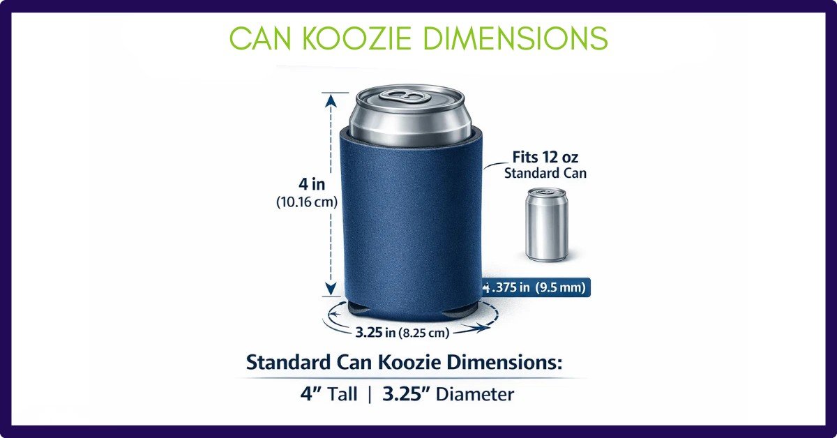 Can Koozie Dimensions: A Comprehensive Guide About Its Size, Height And Diameter