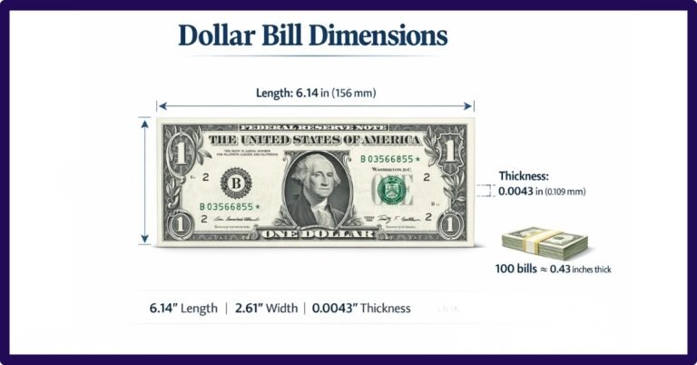 Dollar Bill Dimensions: A Comprehensive Guide With Facts And Figures