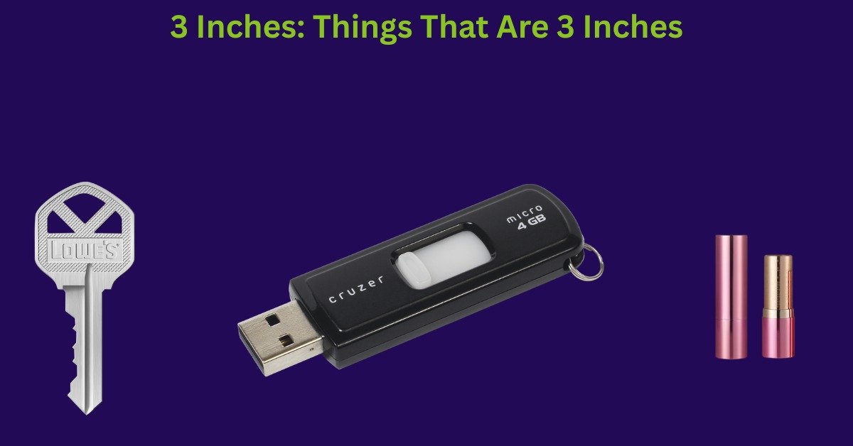 How Long Is 3 Inches: 6 Common Things That Are 3 Inches