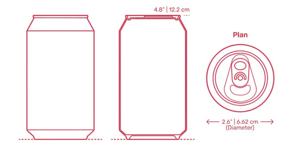 Beverage Can Dimensions
