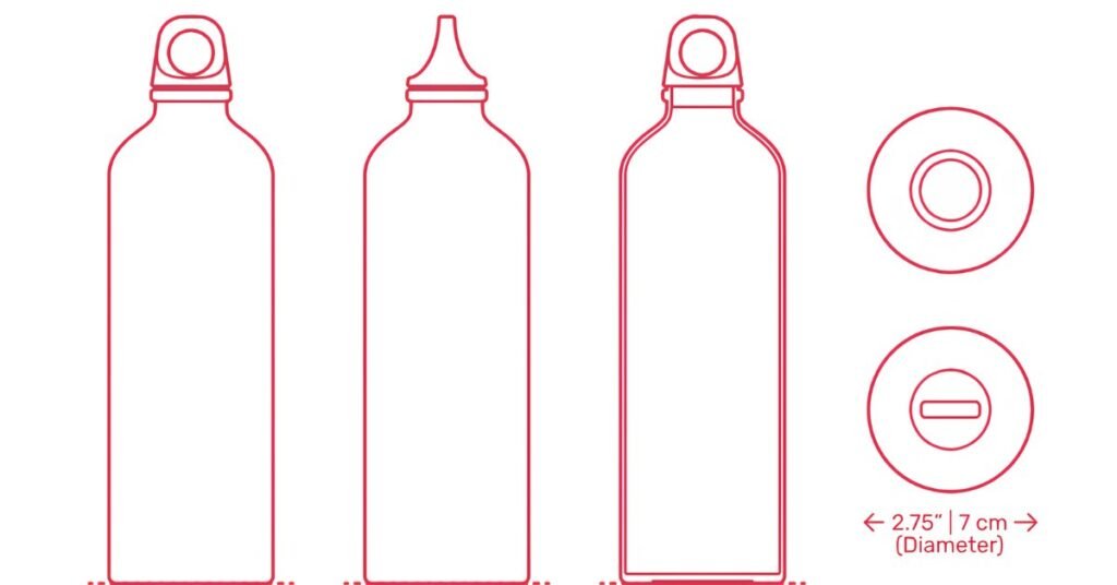 Water Bottle Dimensions
