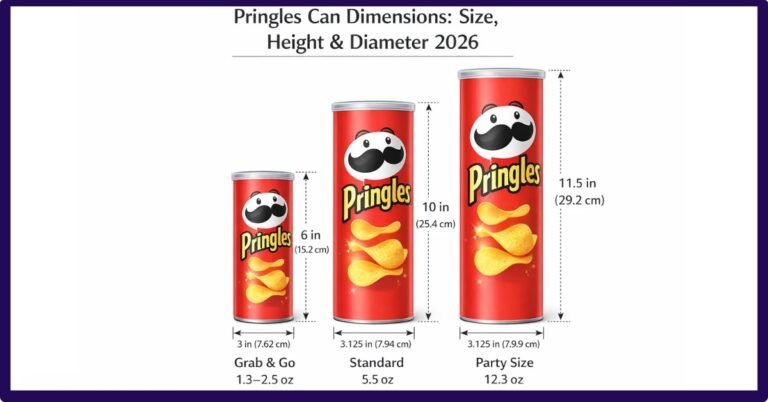 Pringles Can Dimensions: A Comprehensive Guide About Its Size And Height