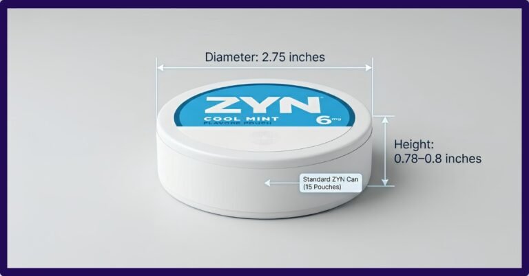 ZYN Can Dimensions: A Complete Guide About Its Height And Diameter